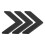 Arrow Directional Wall Sign Black Acrylic 3pcs 10