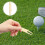 Golf Tool 2pcs Golden Iron For Golf Practice Compact 11