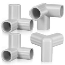 4 Pcs Guardrail Accessories Accessory Corner Fittings Gray