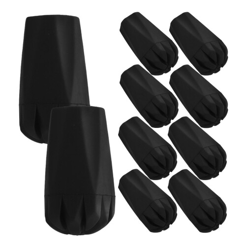 Trekking Pole End Cap Rubber 10pcs 1.77x0.98x0.98in