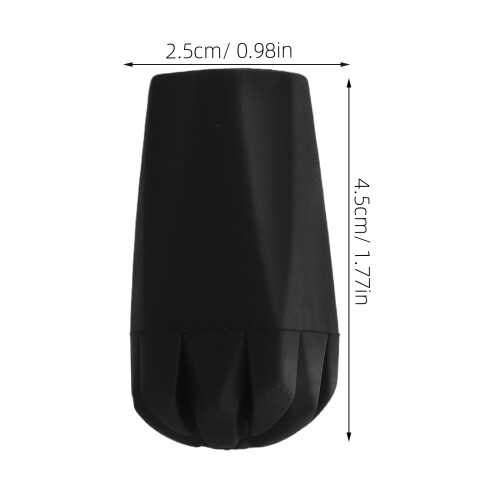 Trekking Pole End Cap Rubber 10pcs 1.77x0.98x0.98in 2