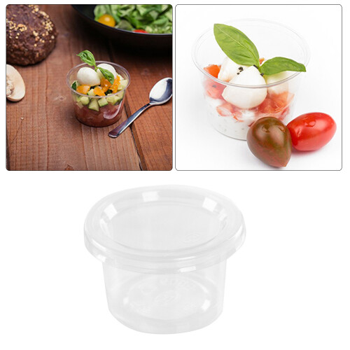 100pcs Containers With Lids For Sauces, Yogurt, Jelly, Pudding 2