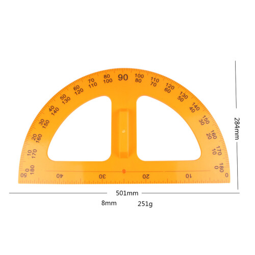 Protractor Teaching Aids Stationery Geometry Ruler Drafting Tools 1