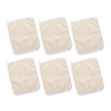 Body Scrubber Towel 6pcs Beige For Daily Use And Adults