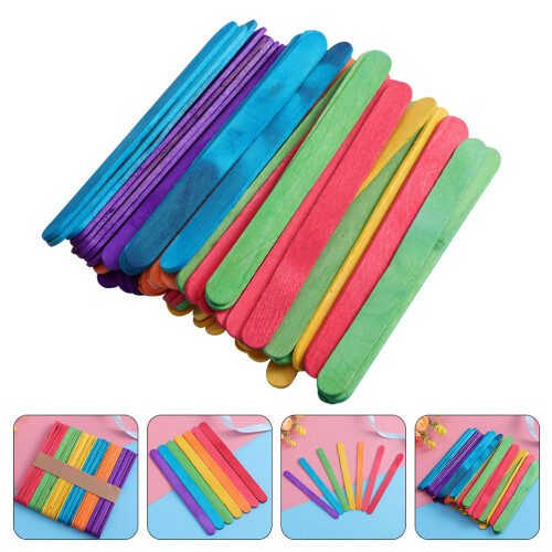 Popsicles Sticks Blue Diy Material Popsicle Stick 200set 2