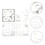 Sewing Patchwork Ruler Acrylic 4pcs 5.50x5.50x0.08in 4
