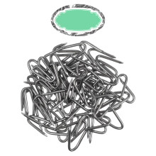 Fencing Netting U Staples Silver 70pcs 0.83x0.59x0.04in Iron