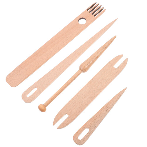 Wood Weaving Tool Set Khaki 1set 7.8x1in 2