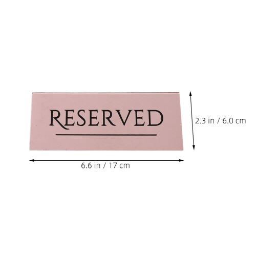 Restaurant Table Sign Reserved Wedding Signs Multi 4pcs 2