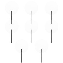 Blank Fans Hand Graffiti Fans Pvc Multi 8pcs