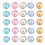 Mini Paper Craft Metal Brads Assorted Color 50pcs 3