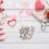 Mini Paper Craft Metal Brads Assorted Color 50pcs 9