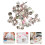 Mini Paper Craft Metal Brads Assorted Color 50pcs 10