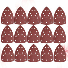 Worgeous 50 Pcs Self-Adhesive Sandpaper Triangle Sander 15.2x10.5cm