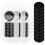 44 Pcs Loose Leaf Snap Ring Scrapbooking Whiteboard Office Black 10