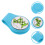 Blue Golf Hat Clip Practical 1set 3.3x1.2in 3