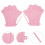 1 Pair Pink Adjustable Aquatic Hand Paddles For Upper Exercise 3