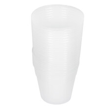 36Pcs Transparent Plastic Planting Nursery Cups Durable Nutrient Pots