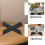 X-Shaped Bookshelf Student Page Holder Acrylic Stand For Reading 6
