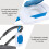2pcs Blue Plastic Portable Dispenser For Bathroom Use 11