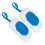 2pcs Blue Plastic Portable Dispenser For Bathroom Use 2