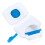 2pcs Blue Plastic Portable Dispenser For Bathroom Use 7