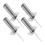 Ground Flag Stake Soccer Corner Flags Holder Iron 4pcs 8