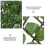 Realistisch Groen Bladeren Schutting Ornament 11