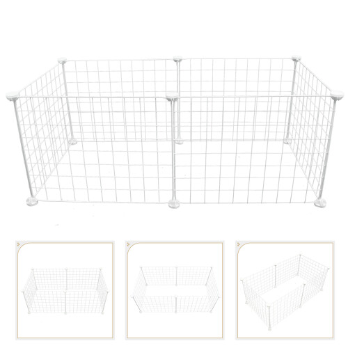 Raindrops Cat Enclosure Iron Wire For Pets 1 Set 2