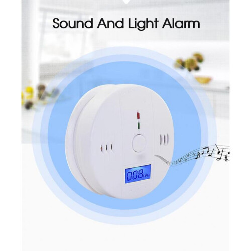 Lcd Co Carbon Monoxide Detector Poisoning Gas Fire Warning Safe Alarm Sensor 2