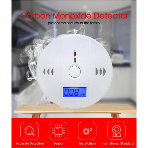 Lcd Co Carbon Monoxide Detector Poisoning Gas Fire Warning Safe Alarm Sensor 1