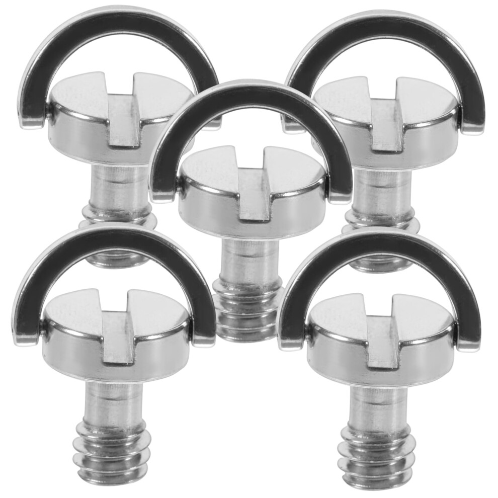 D Ring Camera Fixing Screws 5 Pack For Tripod Accessories Quick Release Mount Lightweight 2.20X1.60x1.10cm 6447073295768