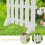 Fairy Fence Plastic Fence Base White Pp 5pcs 8