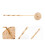 1pc Incense Ash Pressing Tool Copper Incense Ash Presser Long Handle 5