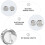 Mlins  100 Sets Decorative Press For Buttons Accessories Empty Emblems 8