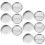 Mlins  100 Sets Decorative Press For Buttons Accessories Empty Emblems 6