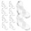 10 Pcs Acrylic Corner Code Angle Brackets For Tables Braces Dressers 1