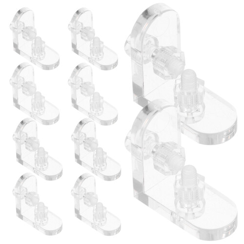 10 Pcs Acrylic Corner Code Angle Brackets For Tables Braces Dressers