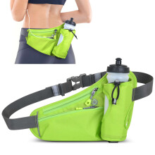 Sport Waterproof Running Belt Waist Pack with Water Bottle Holder for Men Women
