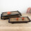 Compartments Rattan Woven Serving Tray Thai Tea Cup 2