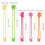 Masteelf  5 Pcs Silicon Elastic Binding Rope Practical Fixing Band 2