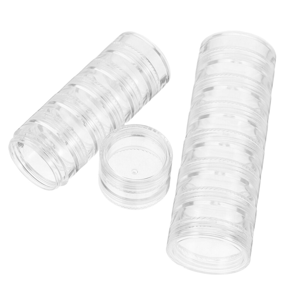Inoomp Kuyiluo 2Pcs 7 Day Pill Organizer Tower Weekly Stackable Storage