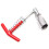 1pack Steel T-Handle Wrench Socket For Car Maintenance 8