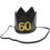 1Pc Handmade Black Decorative Crown Hat for Birthday Celebration 1