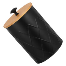 Black Cookie Jar Iron 1set 7.01x4.33x4.33in