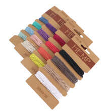 16 colors 1mm thread cord natural hemp rope for handmade craft