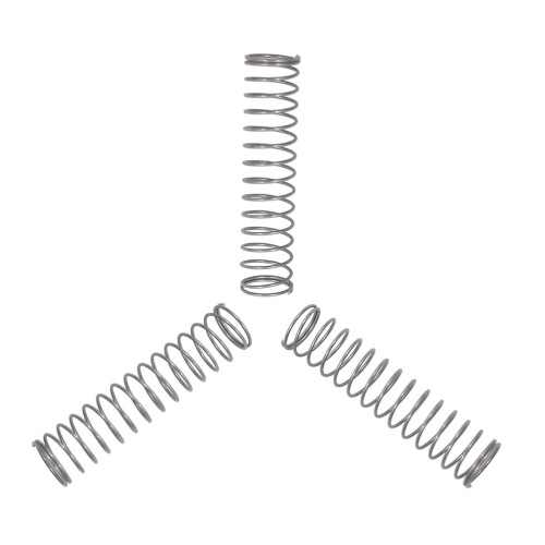 Trumpet Piston Springs Silver 3pcs 1.5x0.3x0.3in
