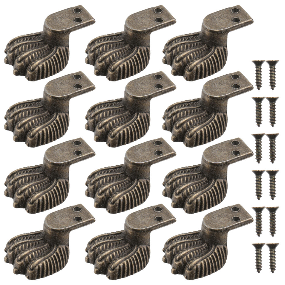 Furniture Feet Protectors Zinc Alloy 12Pcs 1.3X0.8x0.5in 3162103907307