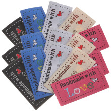 100Pcs Assorted Color Handmade Tags for Crochet Sew in Labels for Bags