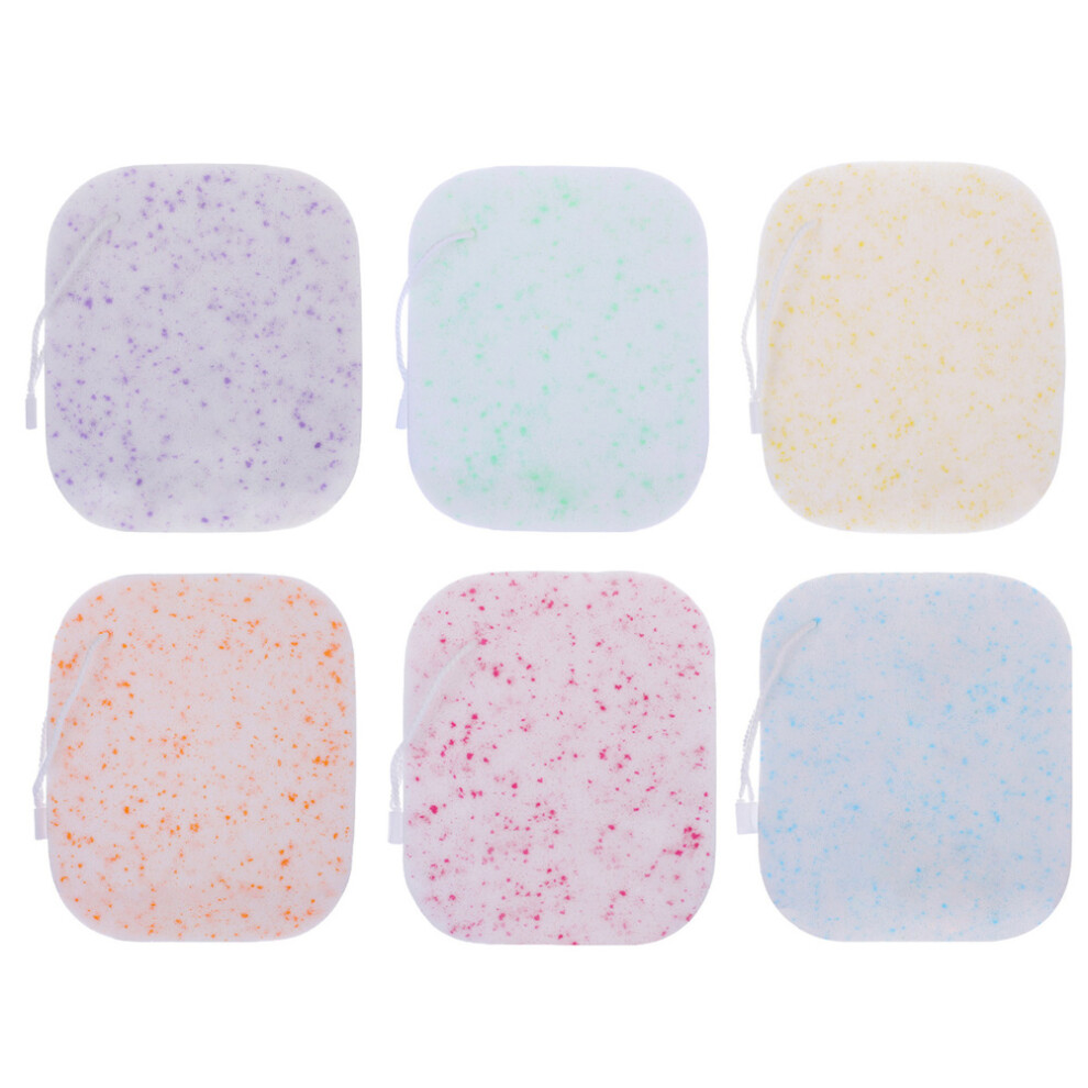 Iplusmile 6Pcs Pva Facial Sponges Assorted Color Makeup Remover Pads Reusable